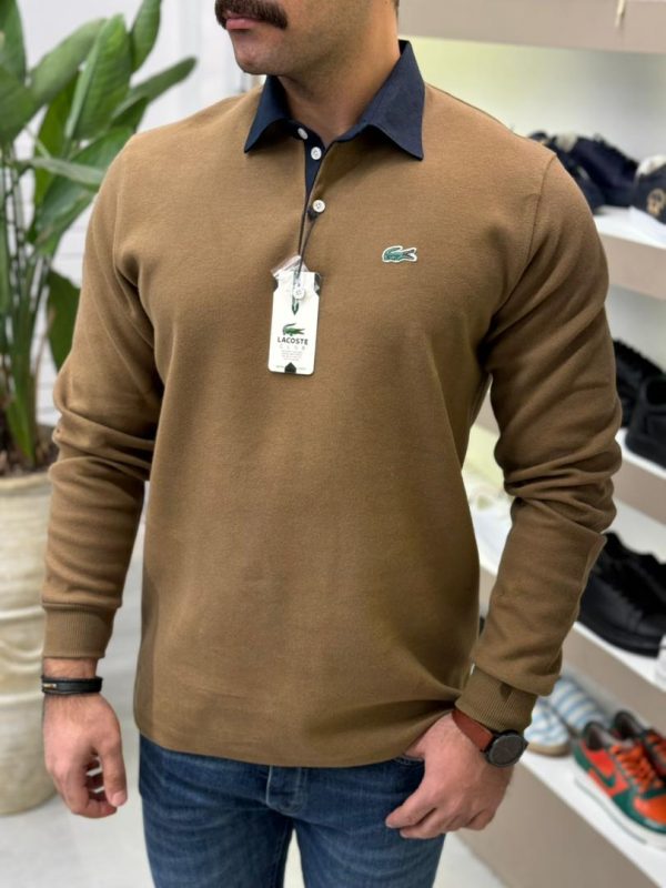 سلانیک یقه دار ساده LACOSTE - تصویر 16