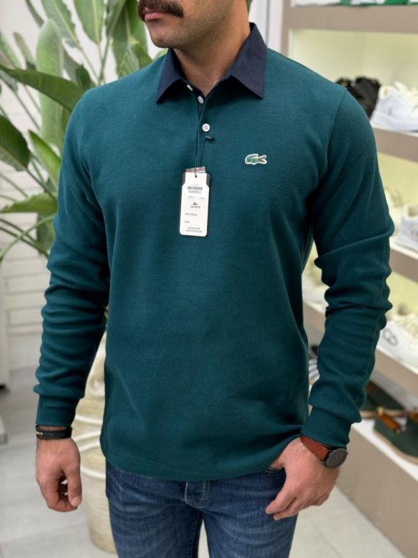 سلانیک یقه دار ساده LACOSTE - تصویر 14
