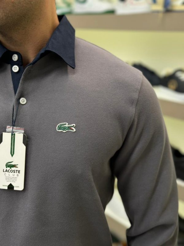 سلانیک یقه دار ساده LACOSTE - تصویر 13