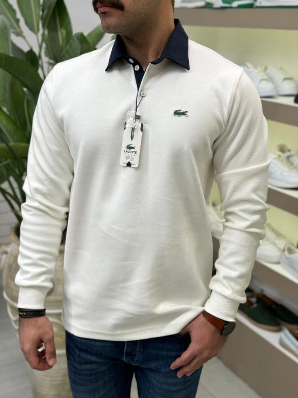 سلانیک یقه دار ساده LACOSTE - تصویر 10