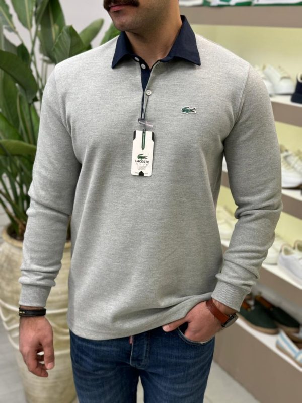 سلانیک یقه دار ساده LACOSTE - تصویر 6