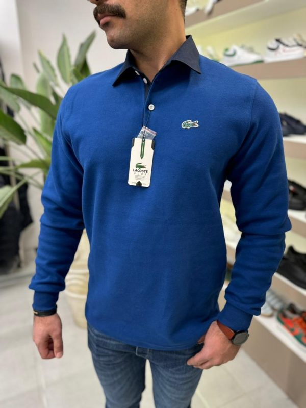 سلانیک یقه دار ساده LACOSTE - تصویر 9