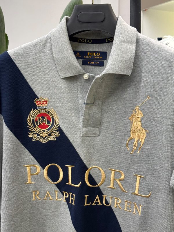 پولوشرت بنری وسط نوشته POLO RALPH LAUREN - تصویر 7
