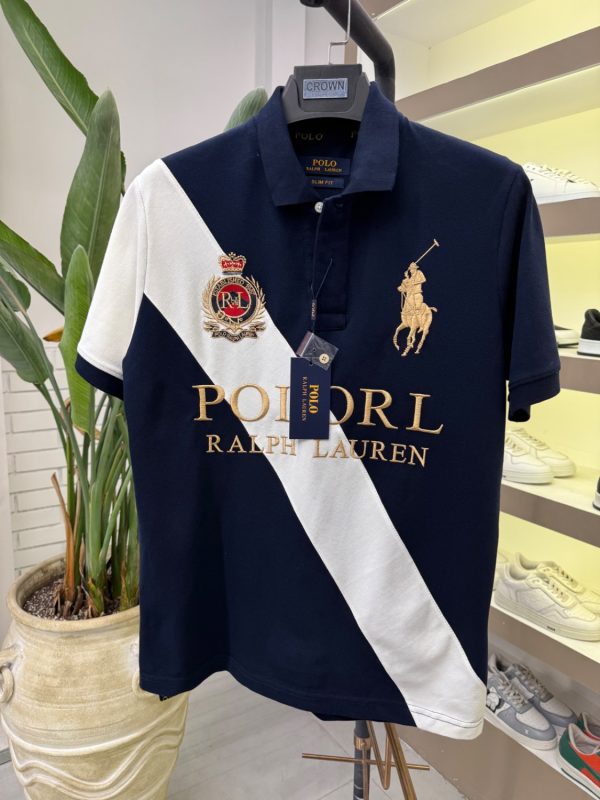 پولوشرت بنری وسط نوشته POLO RALPH LAUREN - تصویر 6