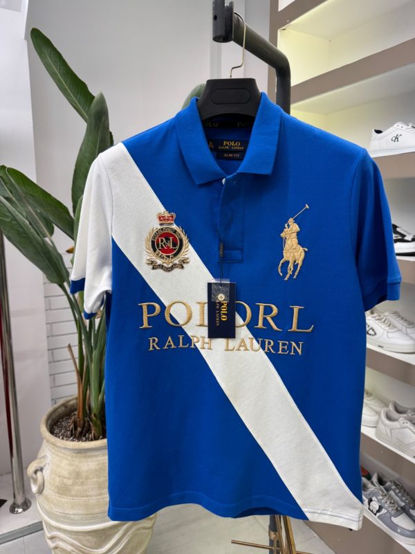 پولوشرت بنری وسط نوشته POLO RALPH LAUREN - تصویر 3
