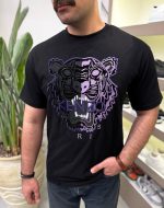 تیشرت یقه گرد مردانه  KENZO گلدوزی شده با تراکم بالا پارچه نخ مناسب استایل های اسپرت پارچه گرم بالا بسیار با کیفیت