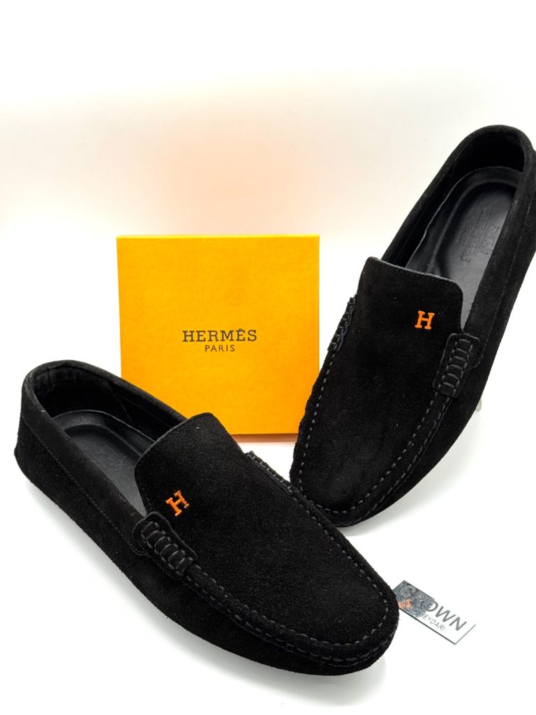 کالج HERMES چرم اشبالت گلدوزی شده زیره لقمه ای