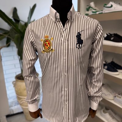 پیراهن راه راه POLO RALPH LAUREN گلدوزی شده بسیار با کیفیت