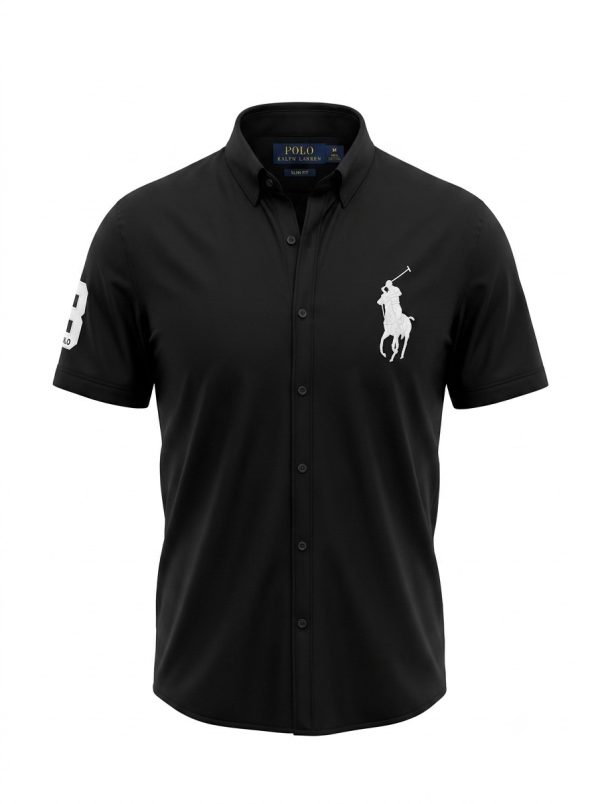 پیراهن استین کوتاه تک لوگو POLO RALPH LAUREN - تصویر 2