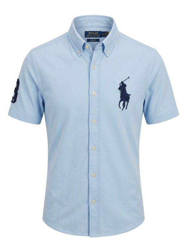 پیراهن استین کوتاه تک لوگو POLO RALPH LAUREN - تصویر 4