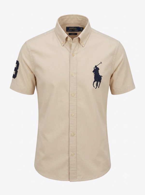 پیراهن استین کوتاه تک لوگو POLO RALPH LAUREN - تصویر 3