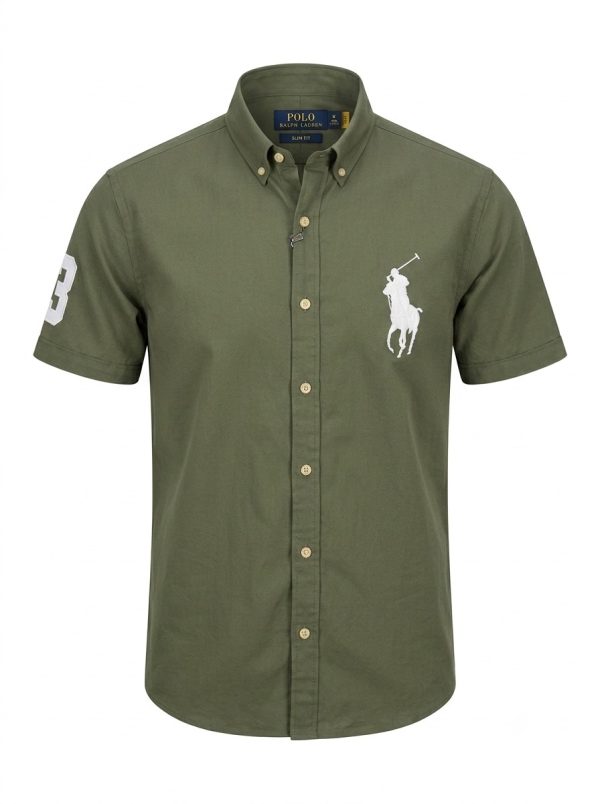 پیراهن استین کوتاه تک لوگو POLO RALPH LAUREN - تصویر 5