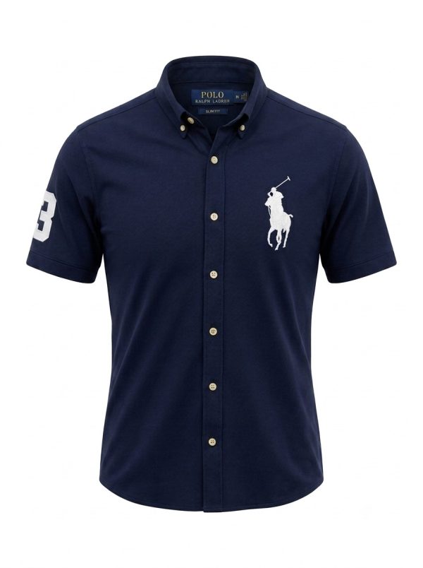 پیراهن استین کوتاه تک لوگو POLO RALPH LAUREN - تصویر 6