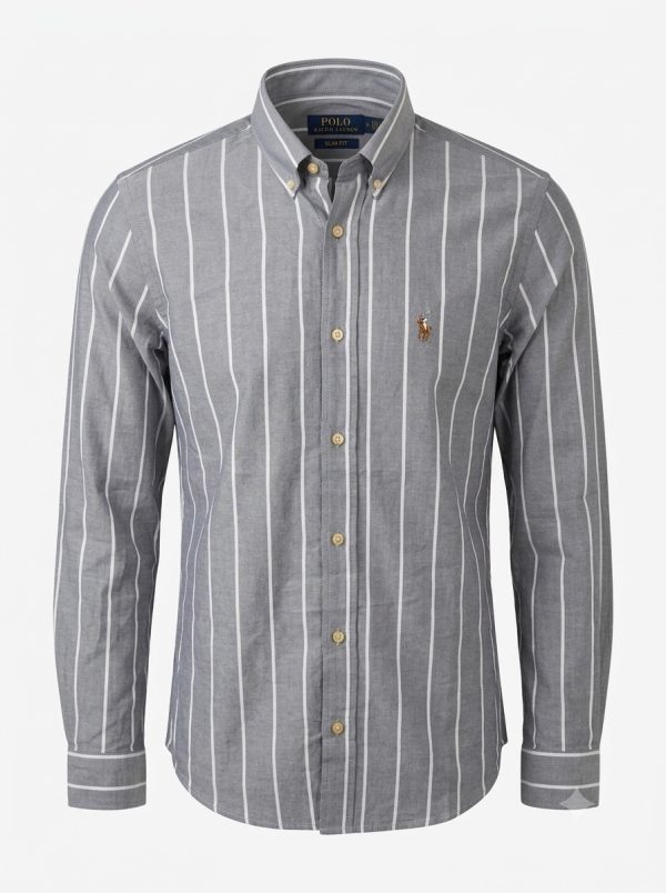 پیراهن راه راه لوگوریز  POLO RALPH LAUREN - تصویر 3